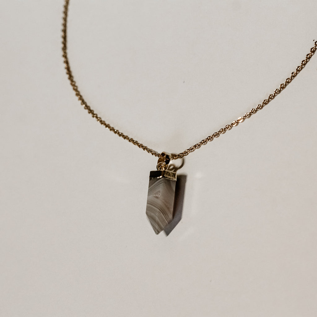 STRIPED AGATE NECKLACE